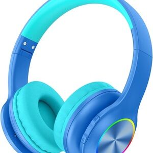 Kids Bluetooth 6.0 Headphones, 85Hours Playtimes, Type-C Fast Charging